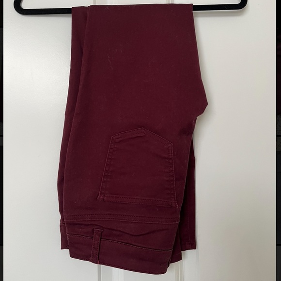 Dark burgundy skinny jeans - Picture 3 of 3